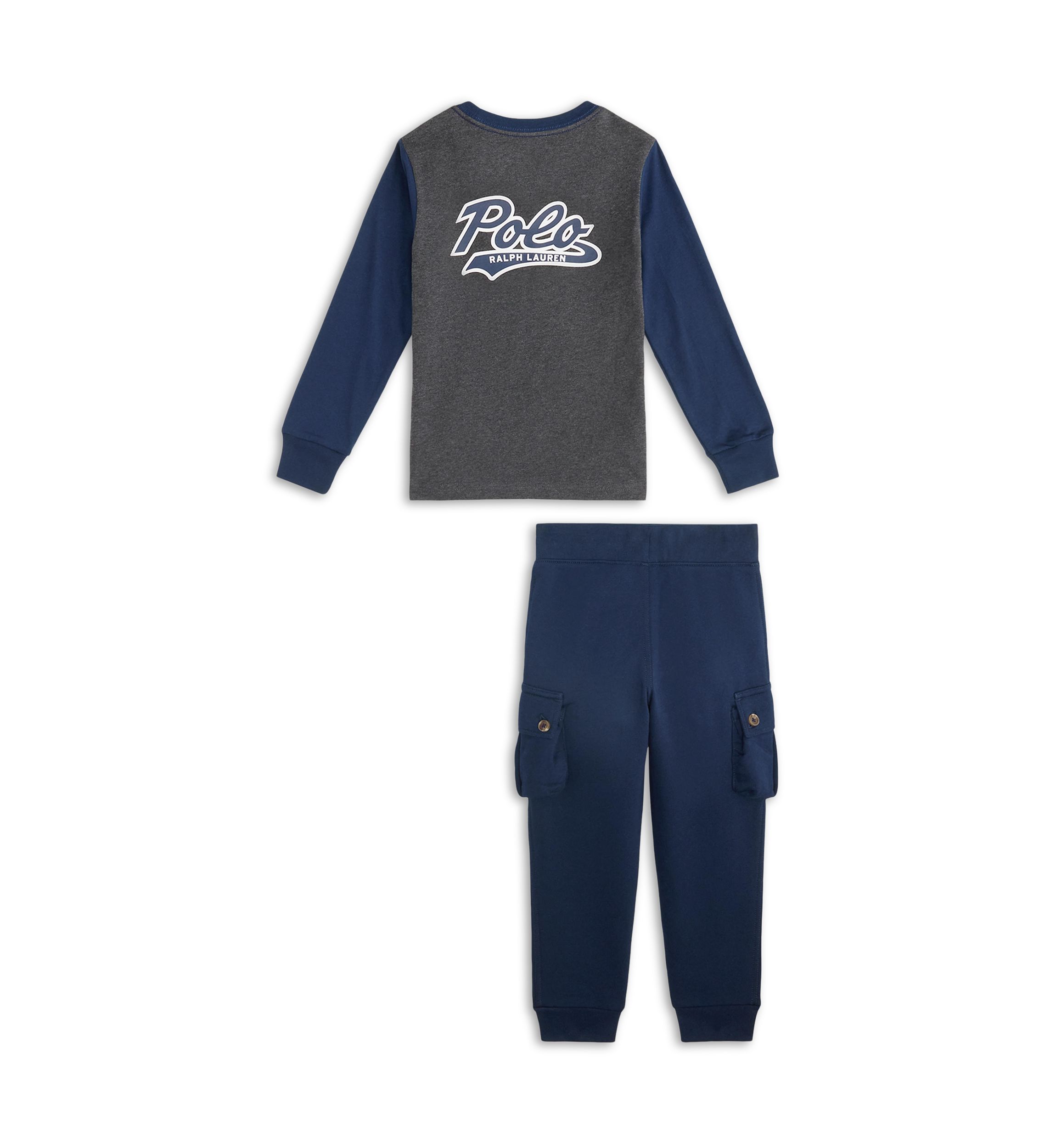 Boys 2-7 Logo Jersey Tee & Fleece Jogger Pant Set
