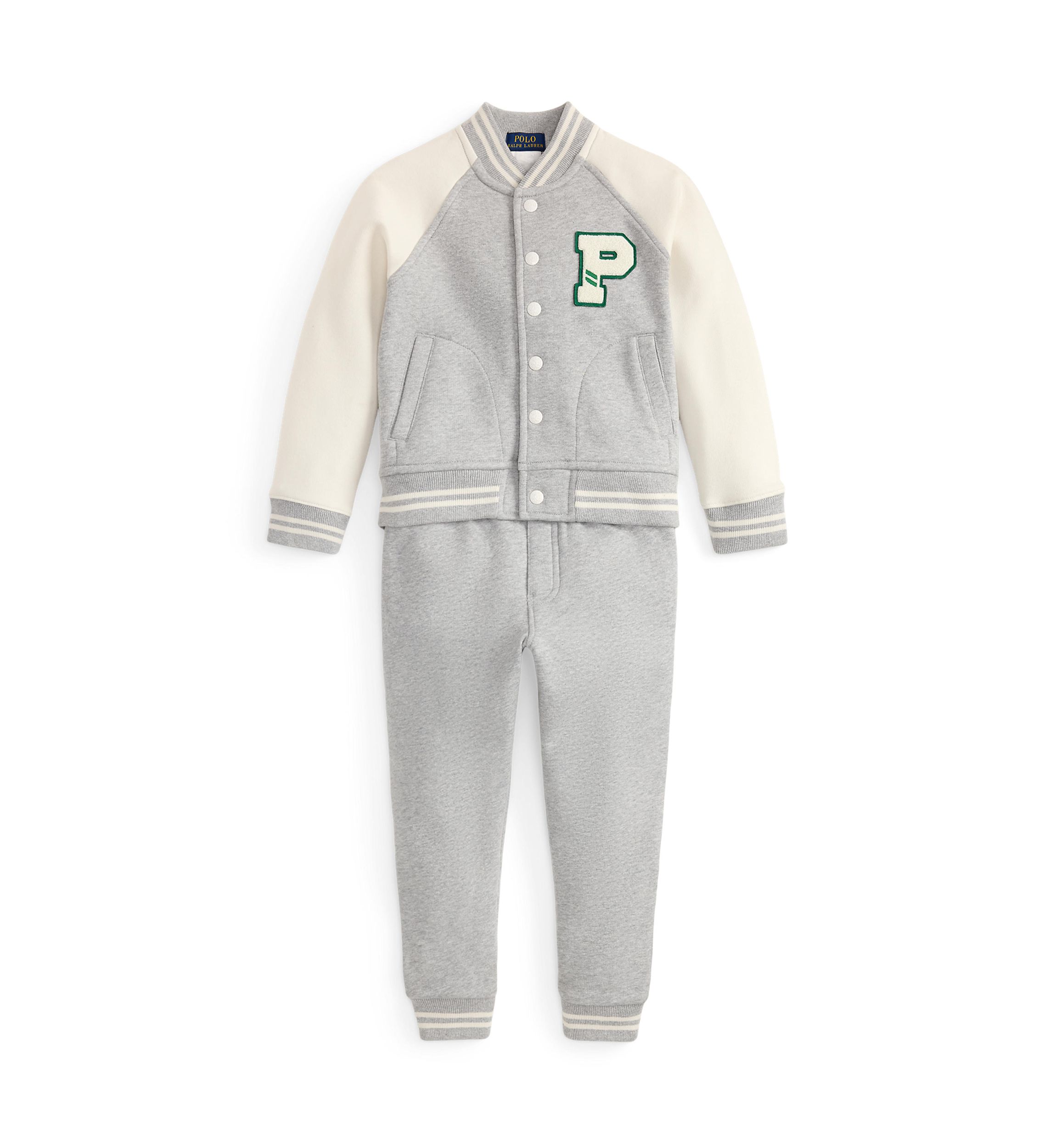 Boys 2-7 Fleece Baseball Jacket & Jogger Pant Set