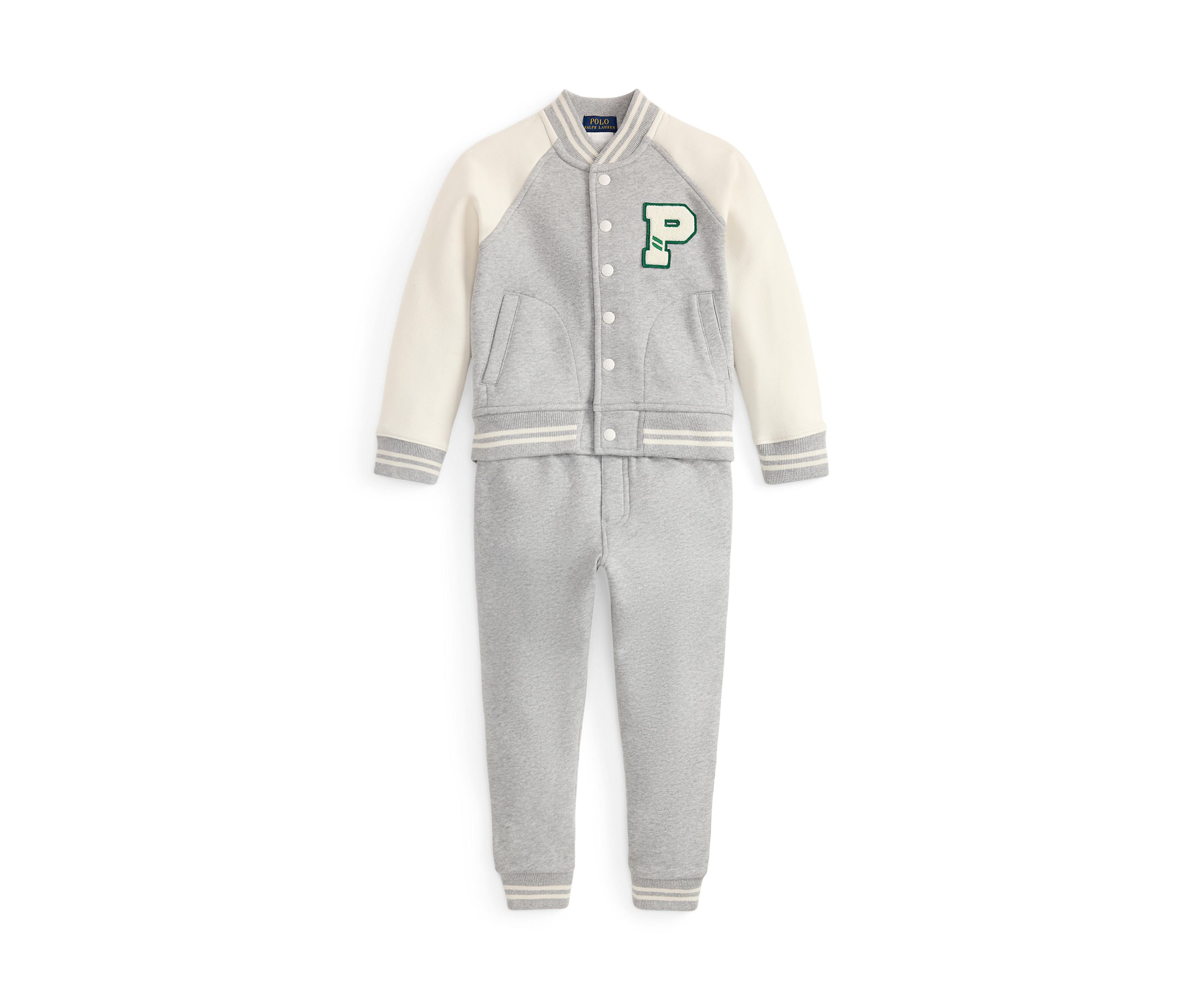 Boys 2-7 Fleece Baseball Jacket & Jogger Pant Set