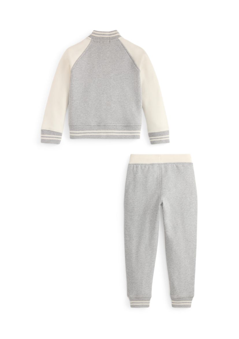 Boys 2-7 Fleece Baseball Jacket & Jogger Pant Set
