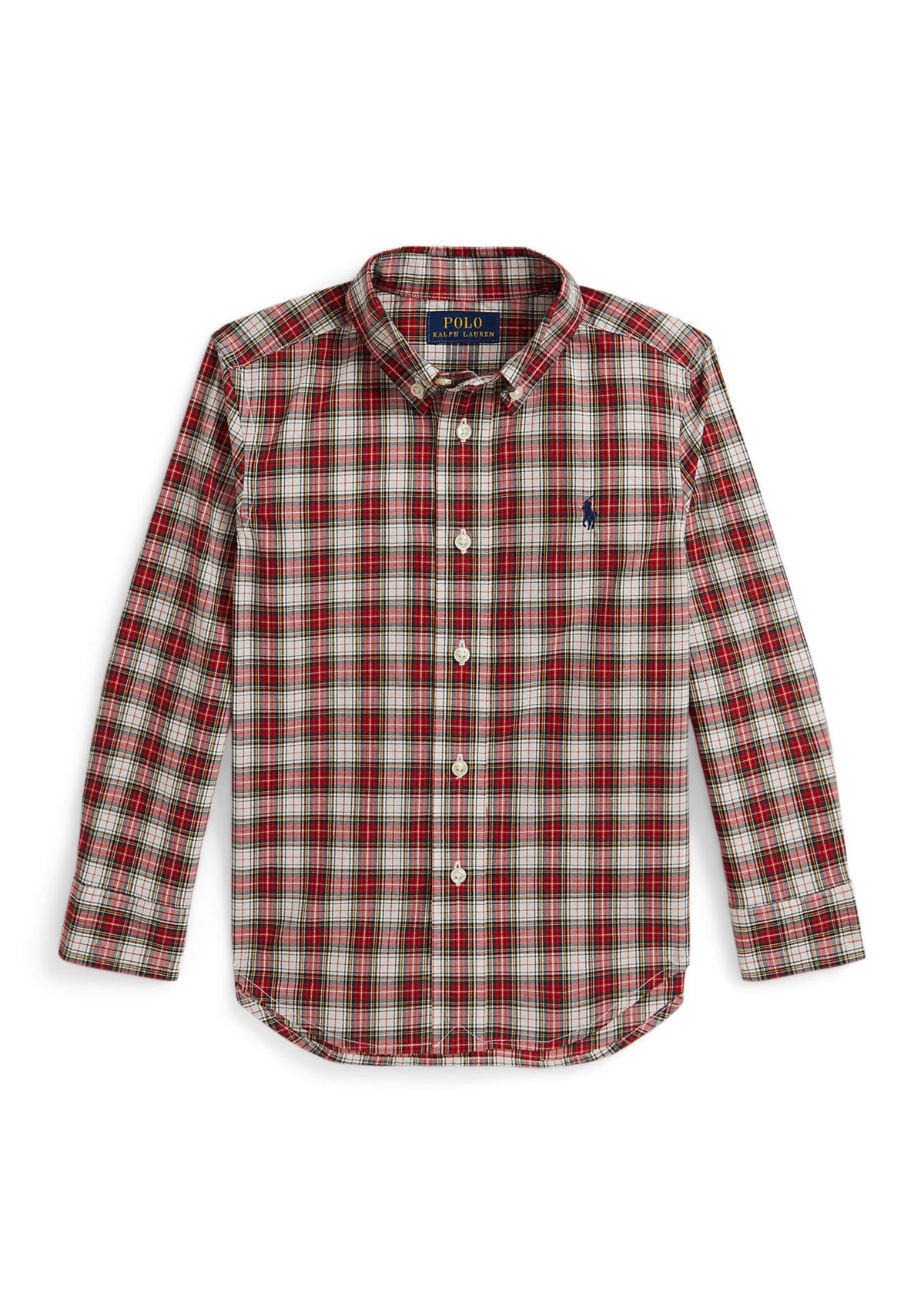 Boys 2-7 Plaid Cotton Poplin Shirt