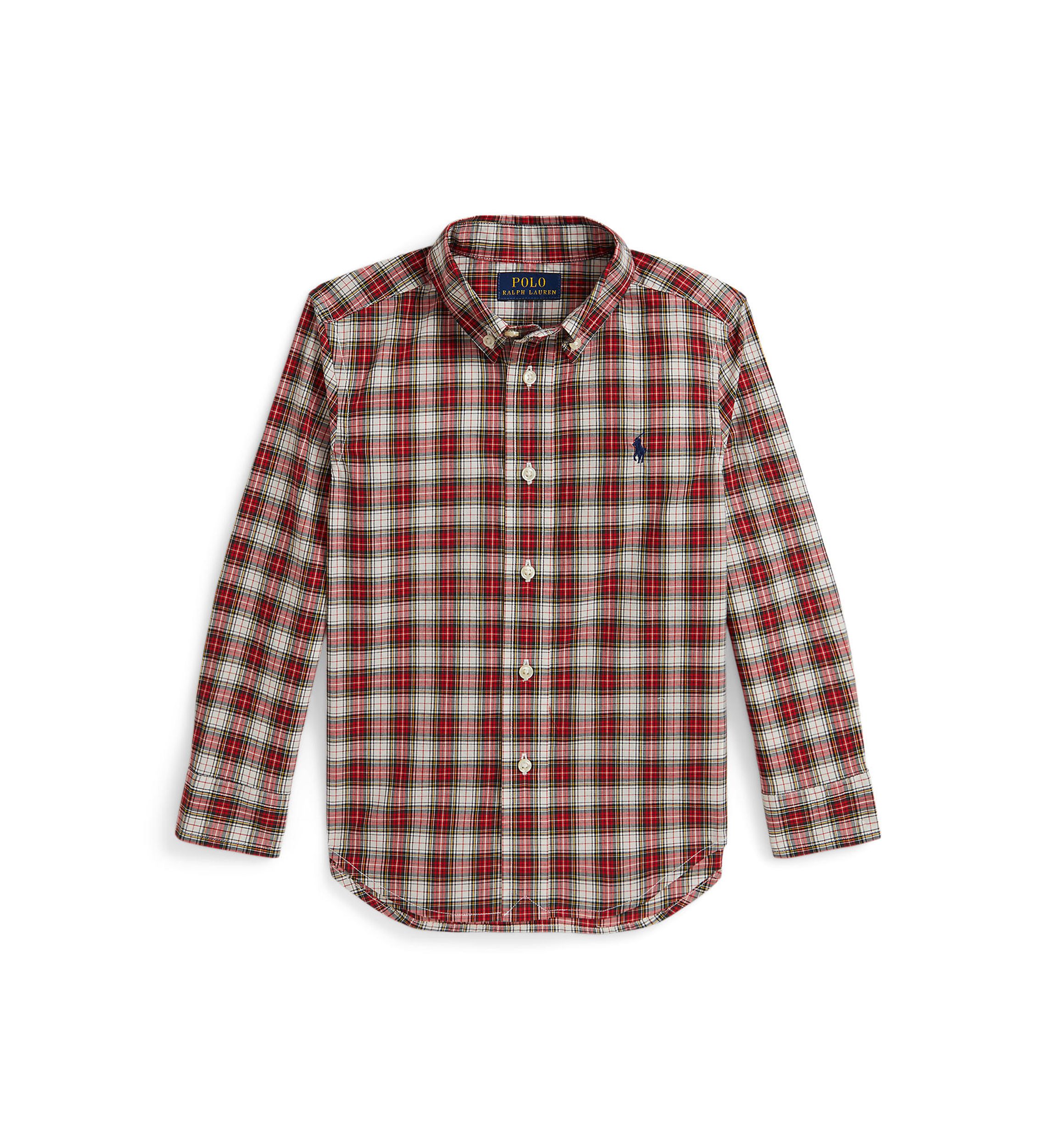 Boys 2-7 Plaid Cotton Poplin Shirt