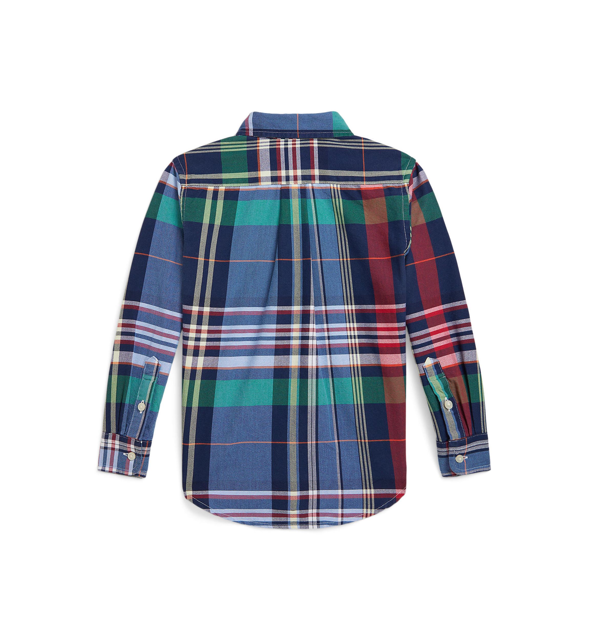 Boys 2-7 Plaid Cotton Oxford Shirt