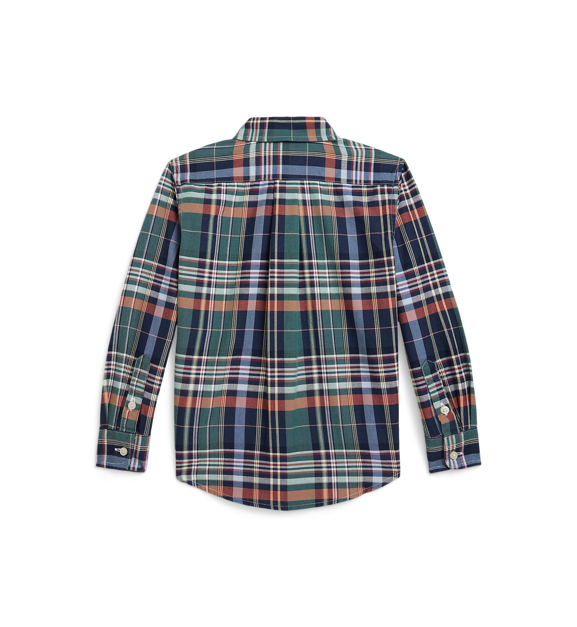 Boys 2-7 Plaid Cotton Oxford Shirt