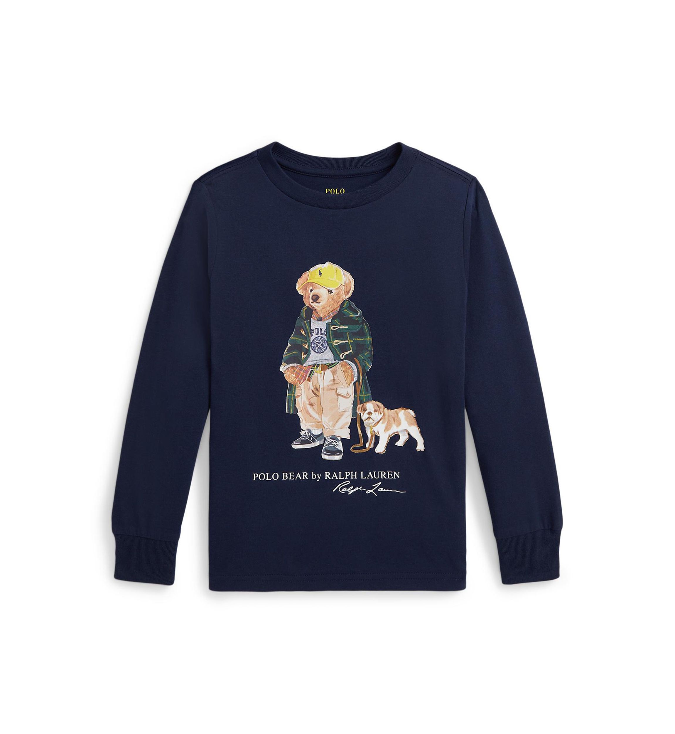 Boys 2-7 Polo Bear Cotton Long Sleeve T-Shirt