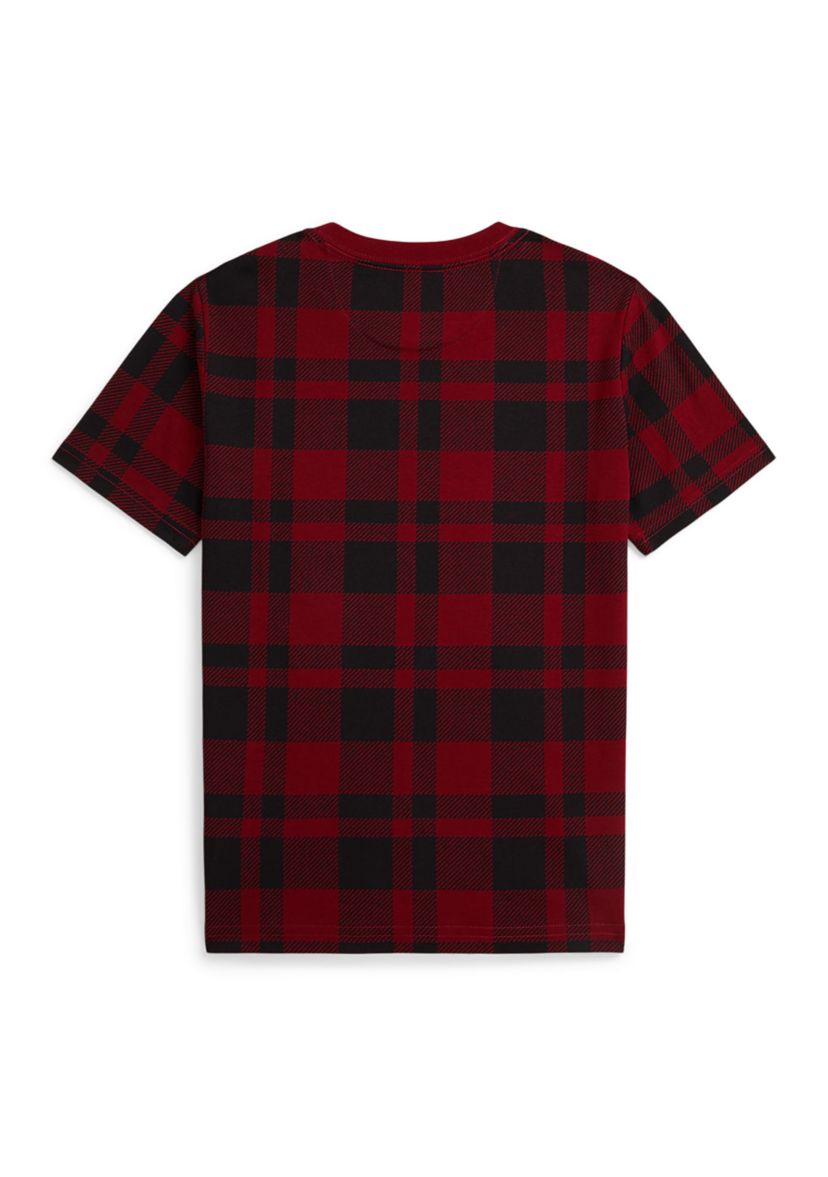 Boys 2-7 Plaid Polo Bear Cotton Tee
