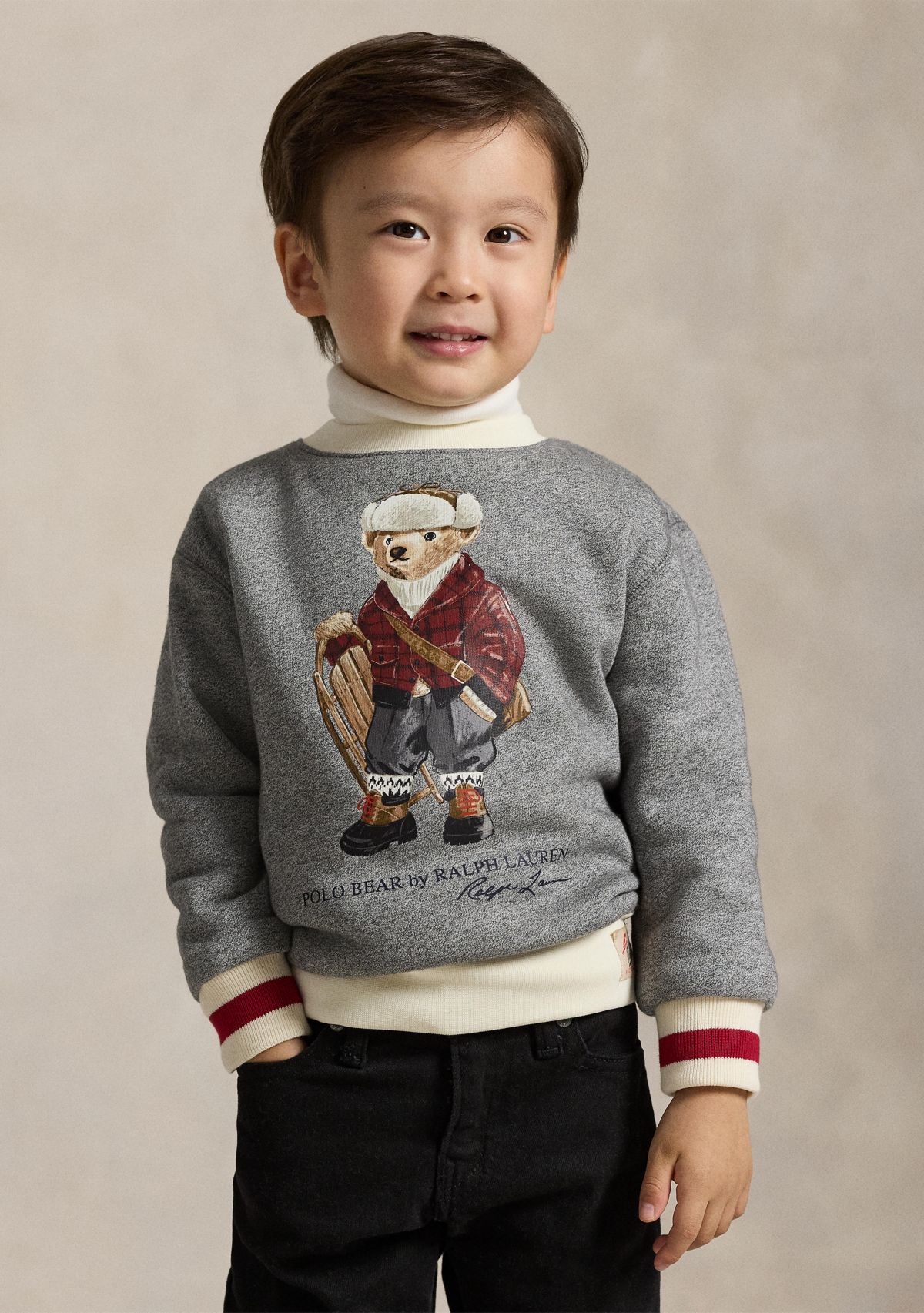 Boys 2-7 Polo Bear Fleece Sweatshirt