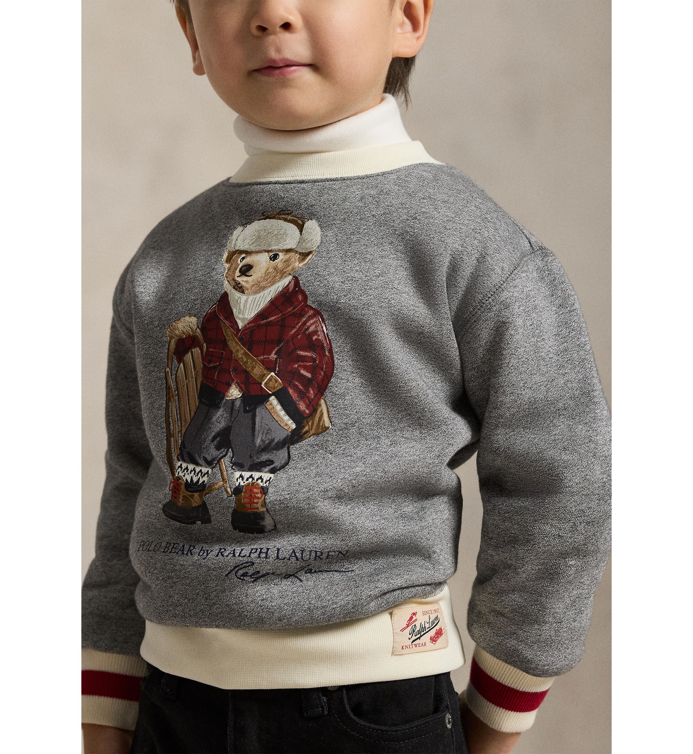 Boys 2-7 Polo Bear Fleece Sweatshirt