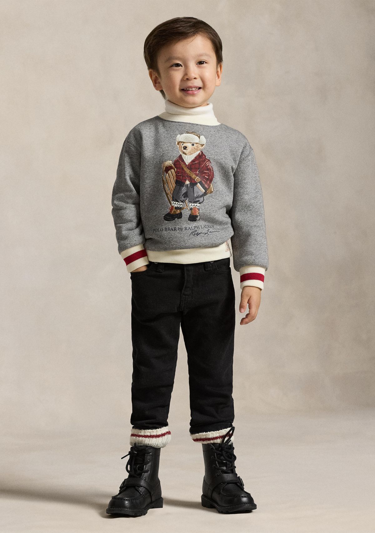 Boys 2-7 Polo Bear Fleece Sweatshirt