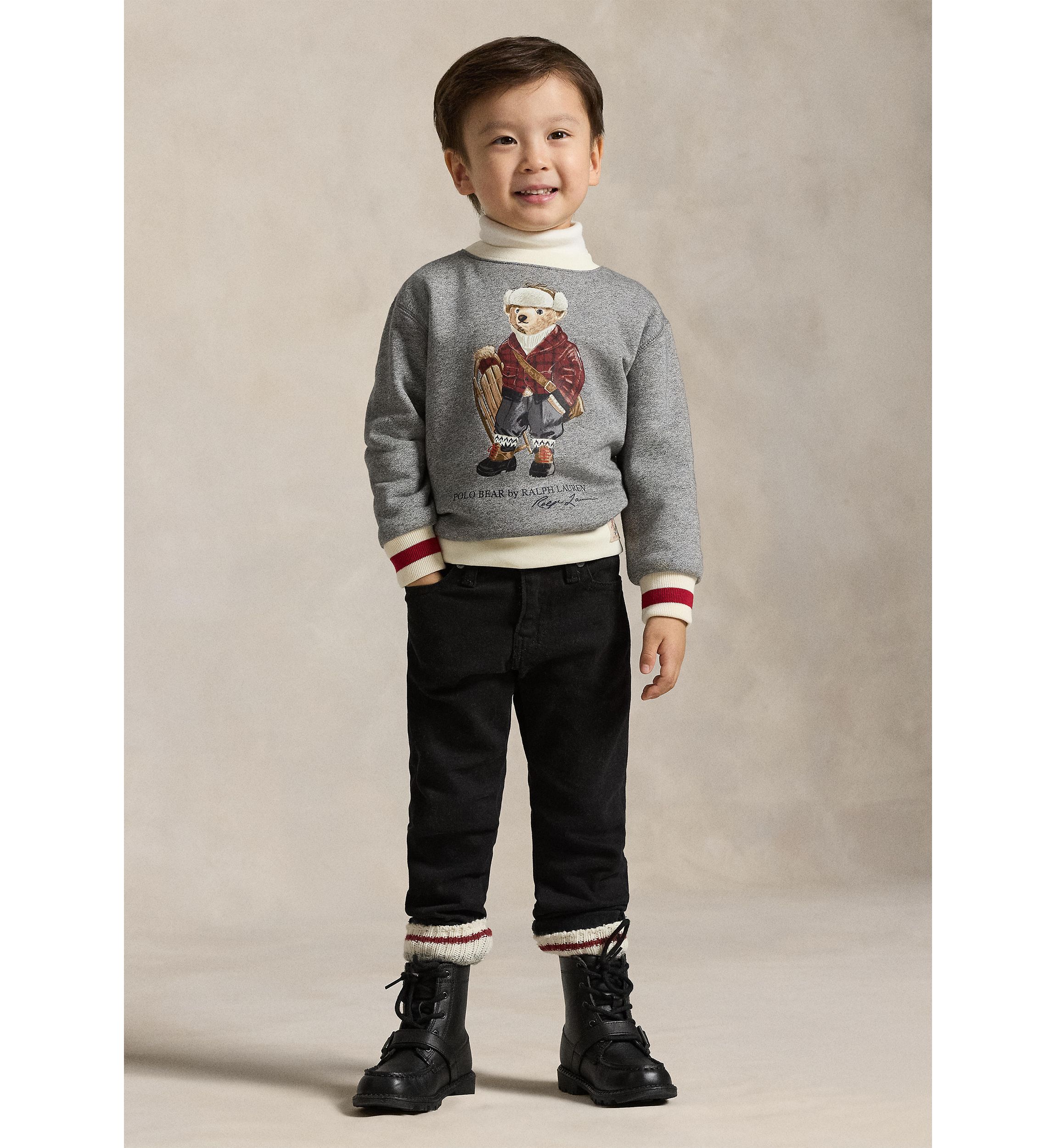 Boys 2-7 Polo Bear Fleece Sweatshirt