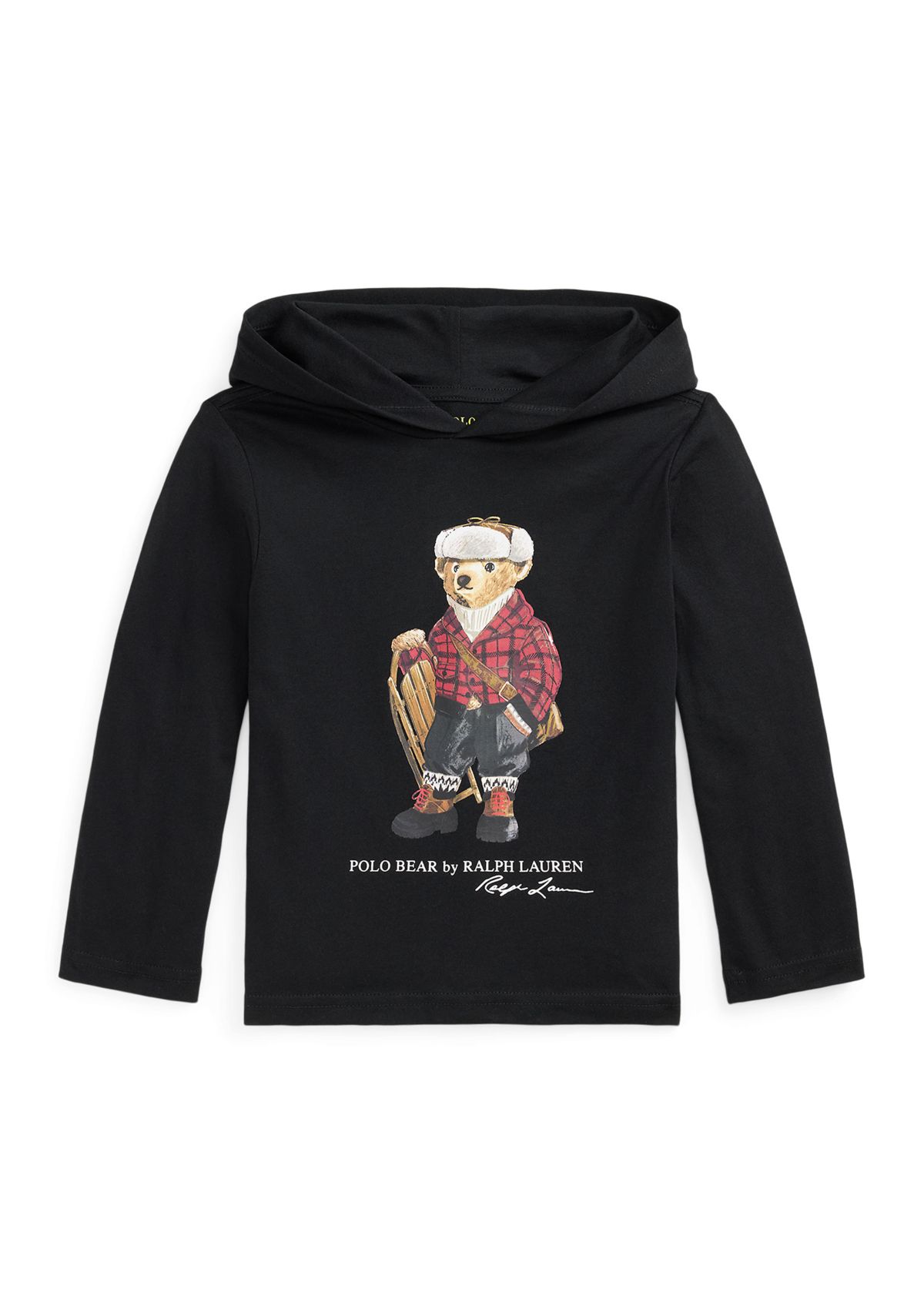 Boys 2-7 Polo Bear Cotton Hooded Tee