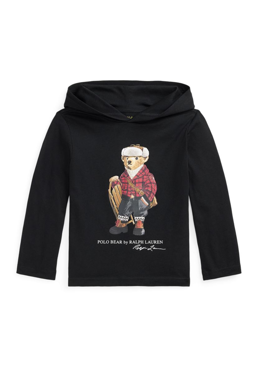 Boys 2-7 Polo Bear Cotton Hooded Tee