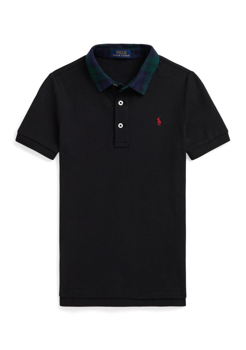 Boys 4-7 Mesh Knit Polo Shirt 