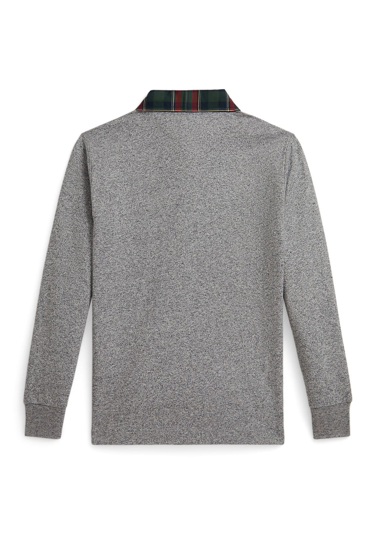 Boys 2-7 Plaid-Collar Cotton Jersey Rugby Shirt