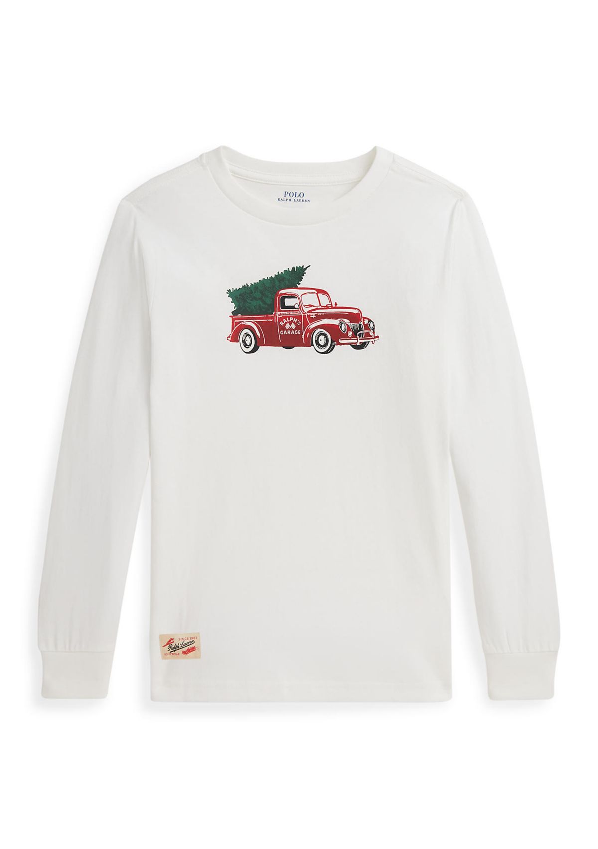 Boys 2-7 Truck-Print Cotton Long-Sleeve Tee