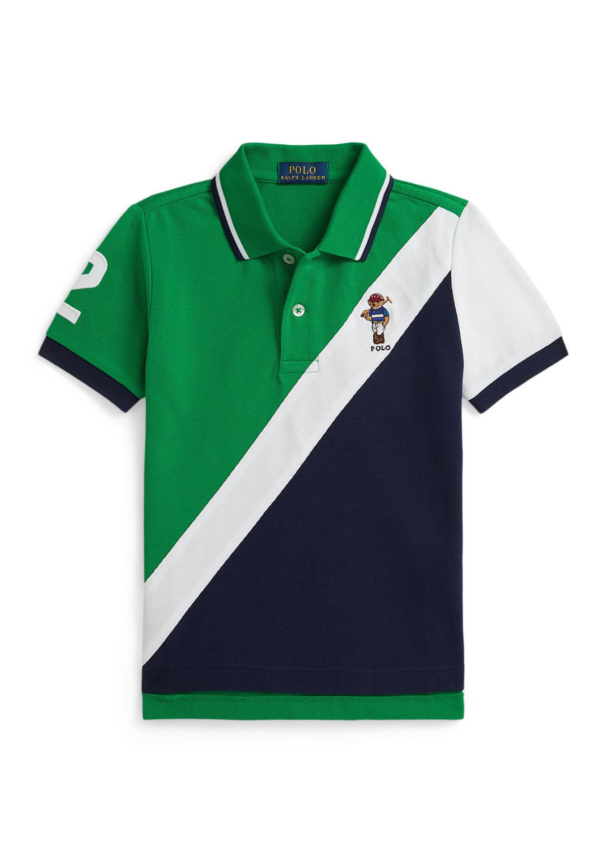 Boys 2-7 Polo Bear Cotton Mesh Polo Shirt