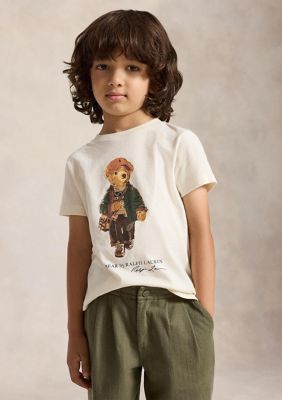 Ralph Lauren Childrenswear Boys 2-7 Polo Bear Cotton Jersey Tee