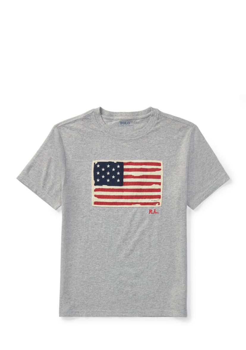 Flag Cotton Jersey T-Shirt Boys 8-20