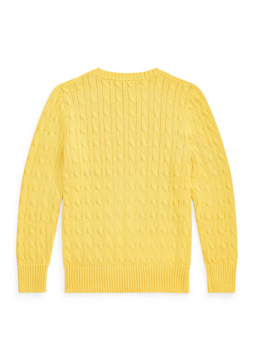 Boys 8-20 Cable Knit Cotton Sweater 