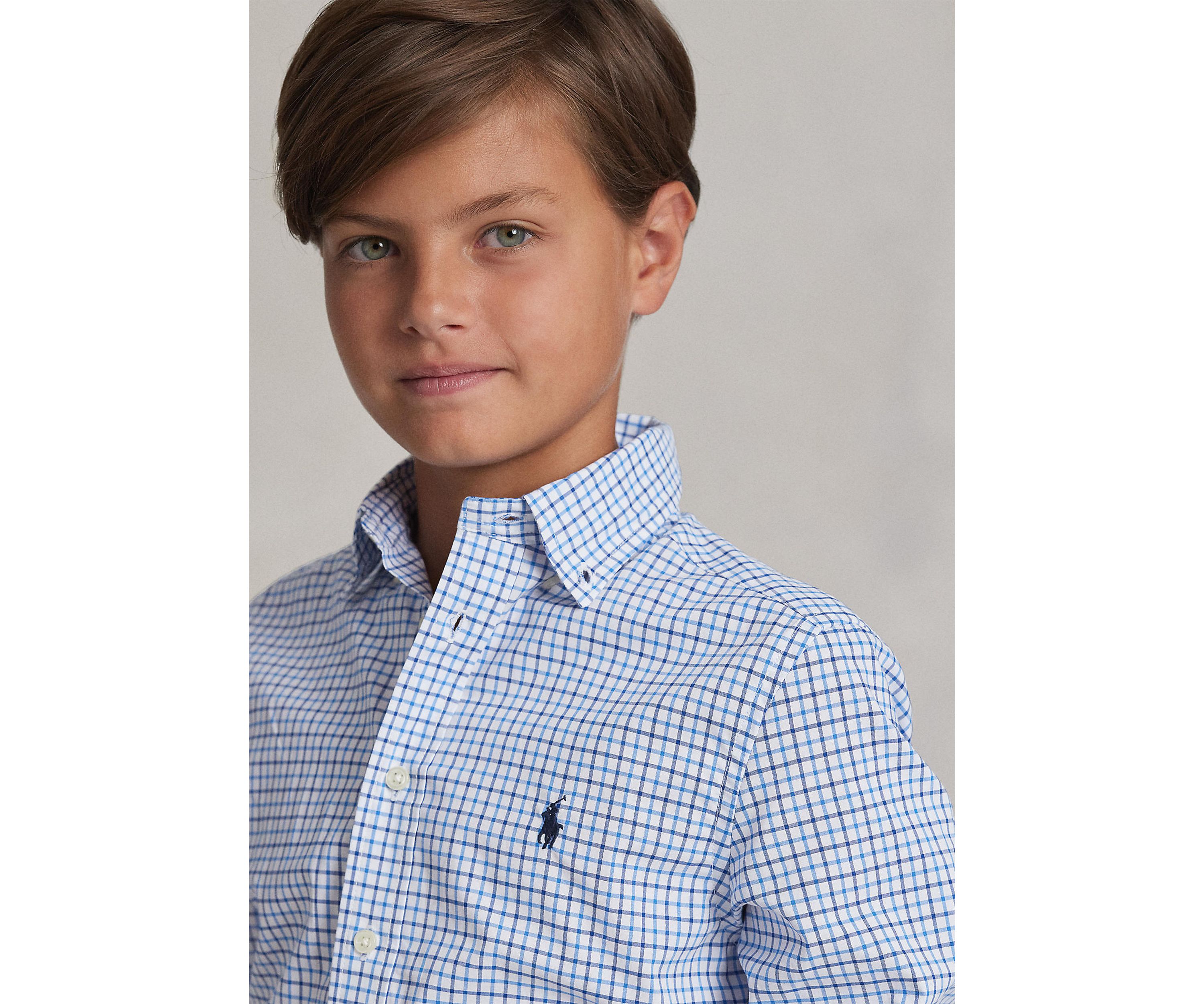 Boys 8-20 Cotton Poplin Sport Shirt
