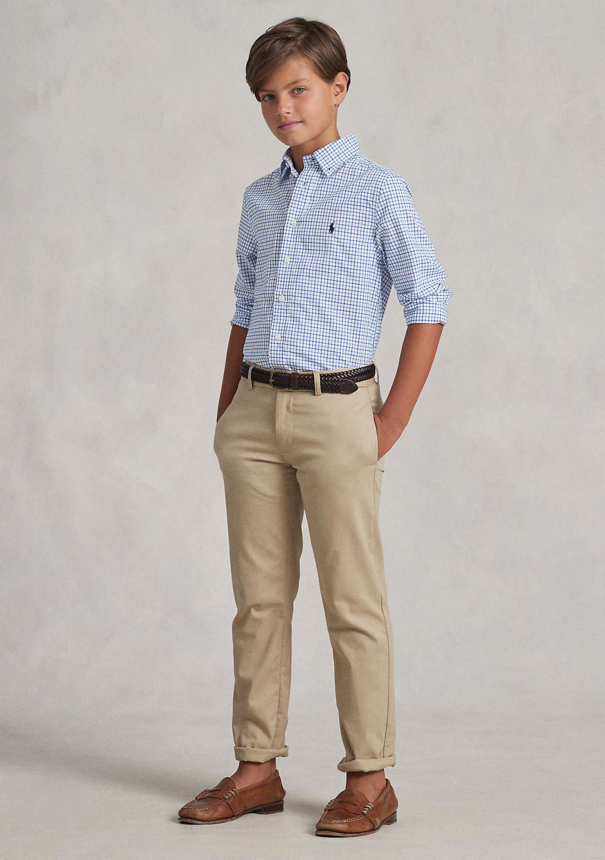 Boys 8-20 Cotton Poplin Sport Shirt