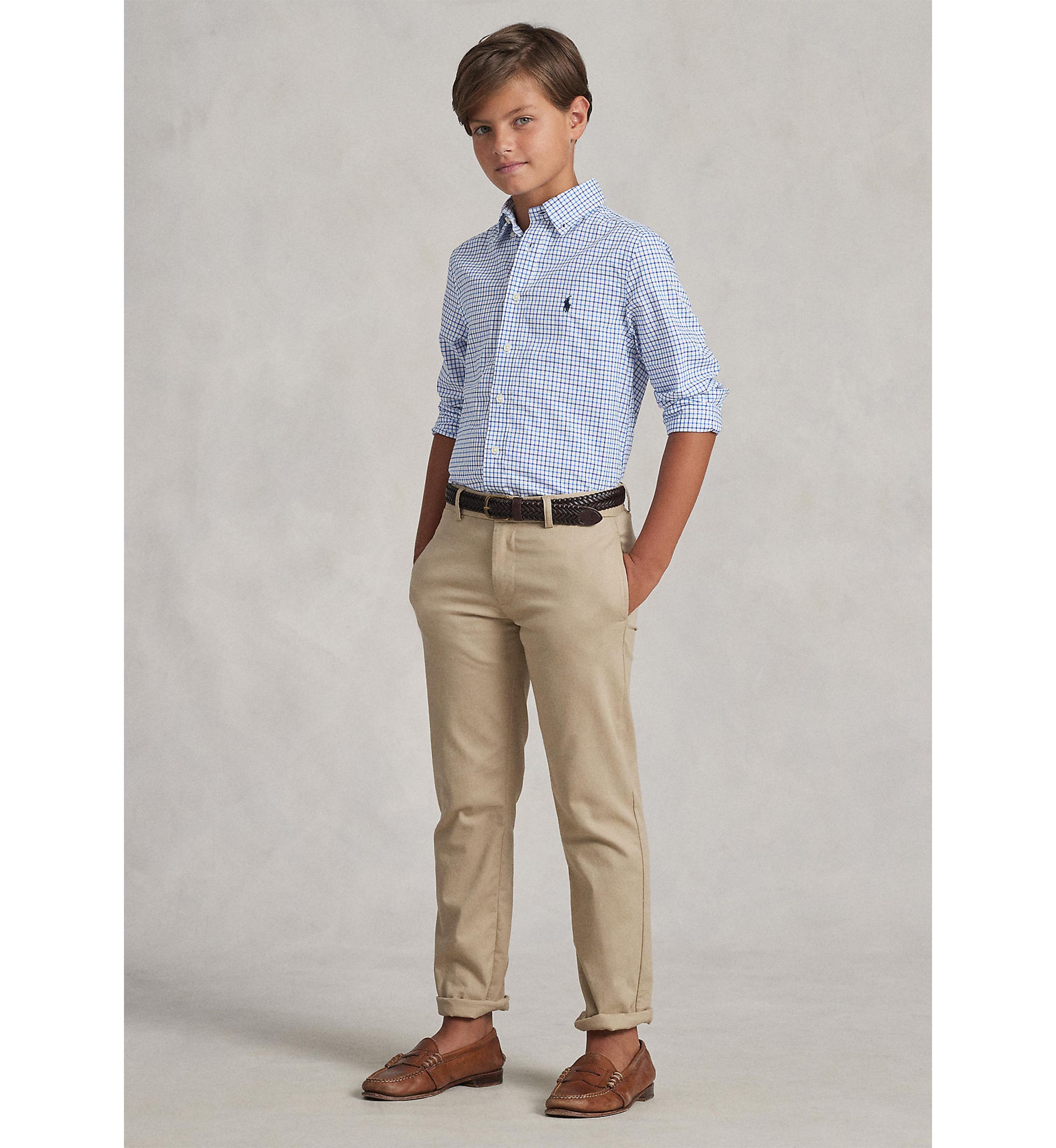 Boys 8-20 Cotton Poplin Sport Shirt