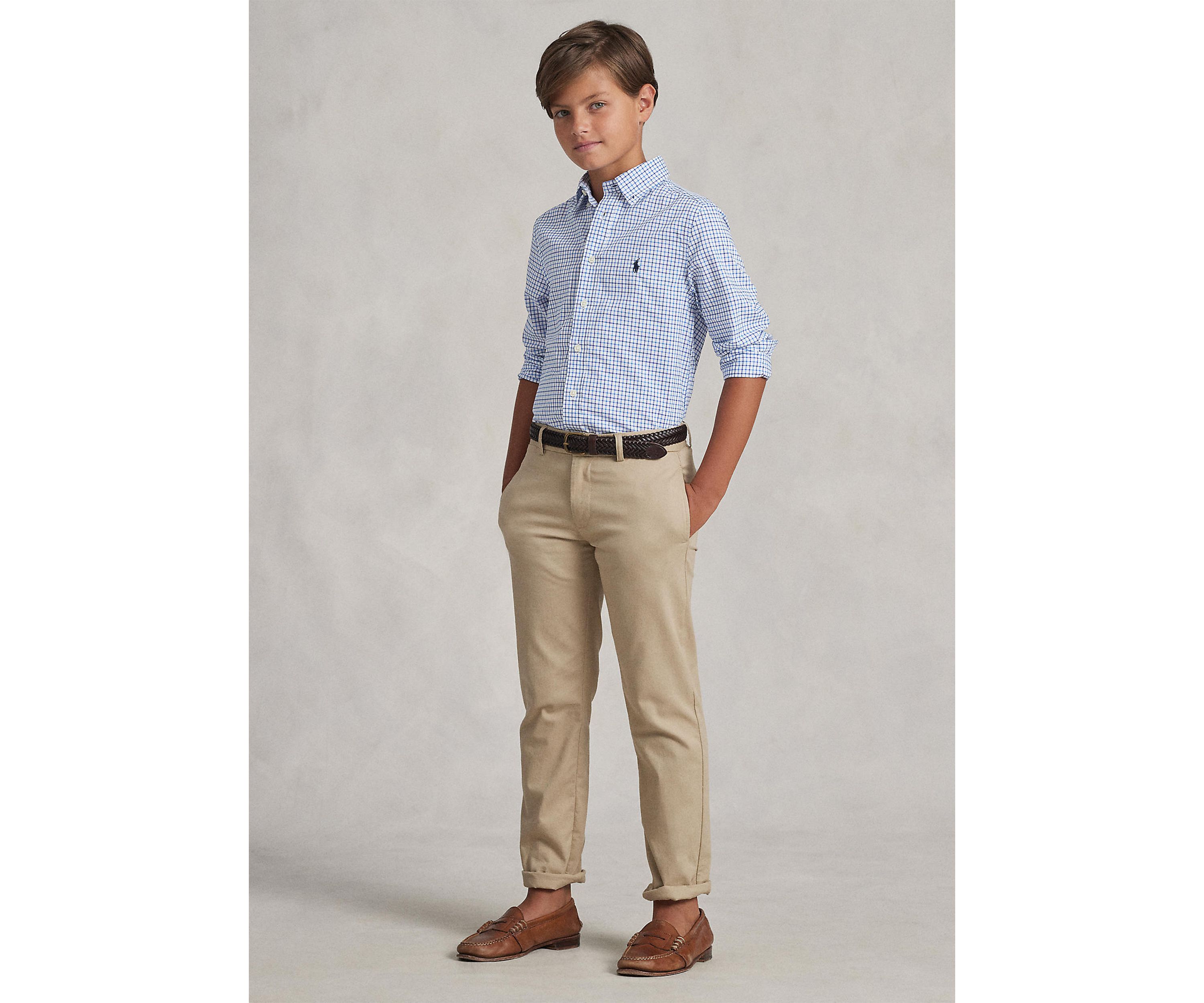Boys 8-20 Cotton Poplin Sport Shirt