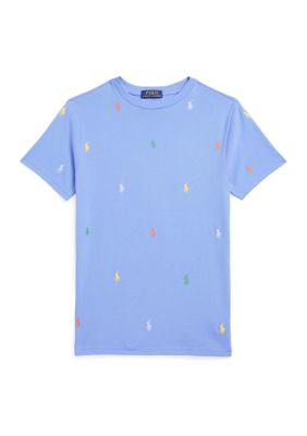 Ralph Lauren Childrenswear Boys 8-20 Polo Pony Cotton Mesh T-Shirt