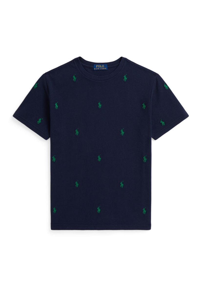Boys 8-20 Polo Pony Cotton Mesh Tee