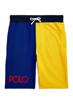 Ralph Lauren Childrenswear Boys 8-20 Color-Blocked Cotton Mesh Shorts | belk