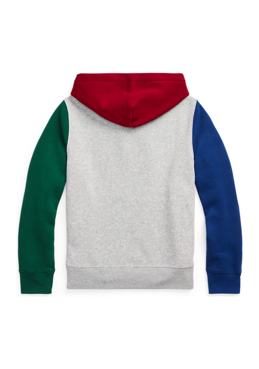 Boys 8-20 Polo Bear Color Blocked Fleece Hoodie