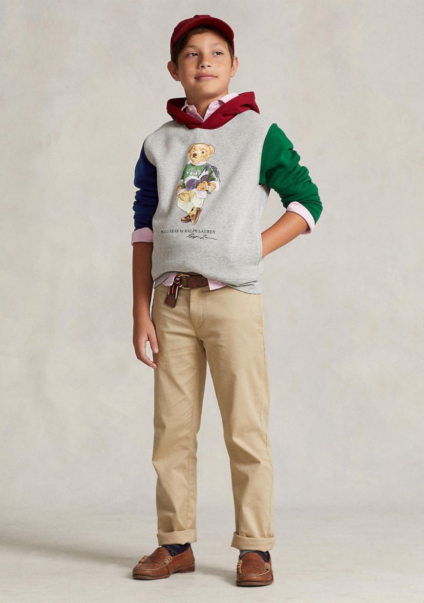Boys 8-20 Polo Bear Color Blocked Fleece Hoodie