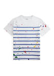 Boys 8-20 Paint Splatter Striped Cotton T-Shirt