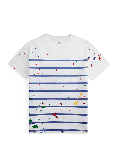 Ralph Lauren Childrenswear Boys 8-20 Paint Splatter Striped