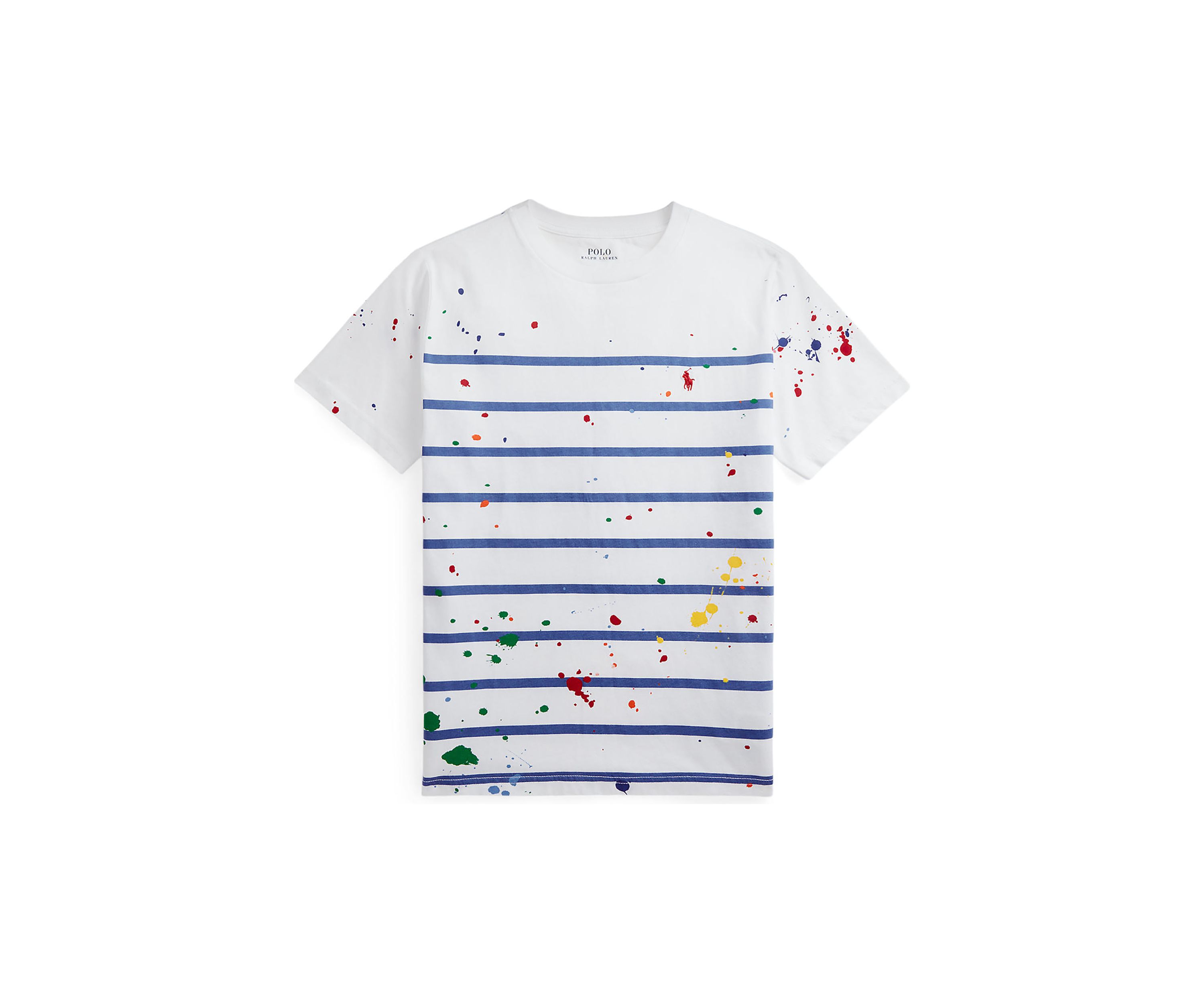 Boys 8-20 Paint Splatter Striped Cotton T-Shirt
