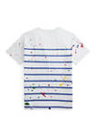 Boys 8-20 Paint Splatter Striped Cotton T-Shirt