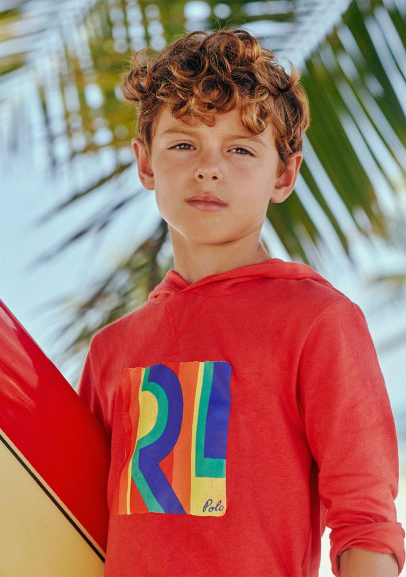 Boys 8-20 Logo Cotton Hooded T-Shirt