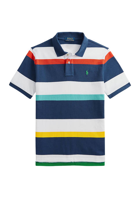 Ralph Lauren Childrenswear Boys 8-20 Striped Cotton Mesh