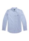Boys 8-20 Striped Cotton Poplin Shirt