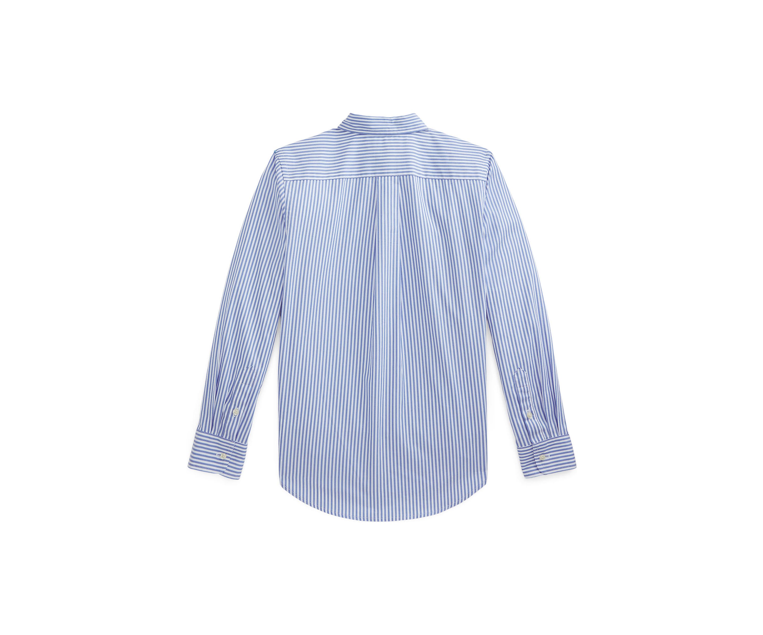 Boys 8-20 Striped Cotton Poplin Shirt