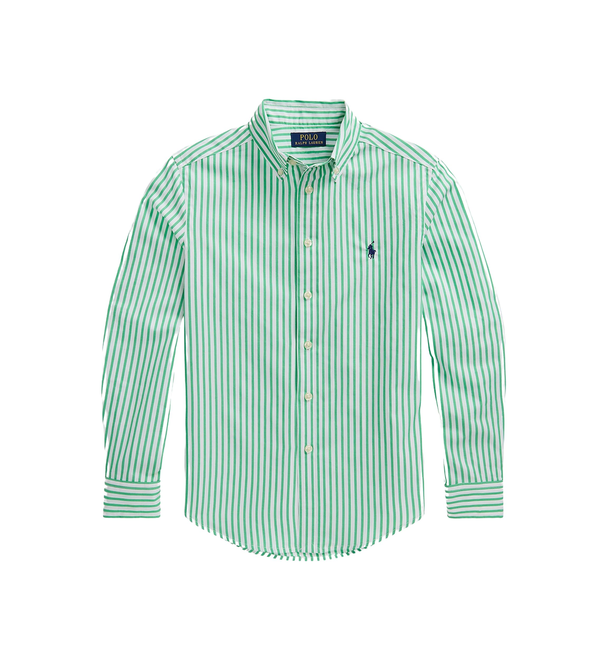 Boys 8-20 Striped Cotton Poplin Shirt