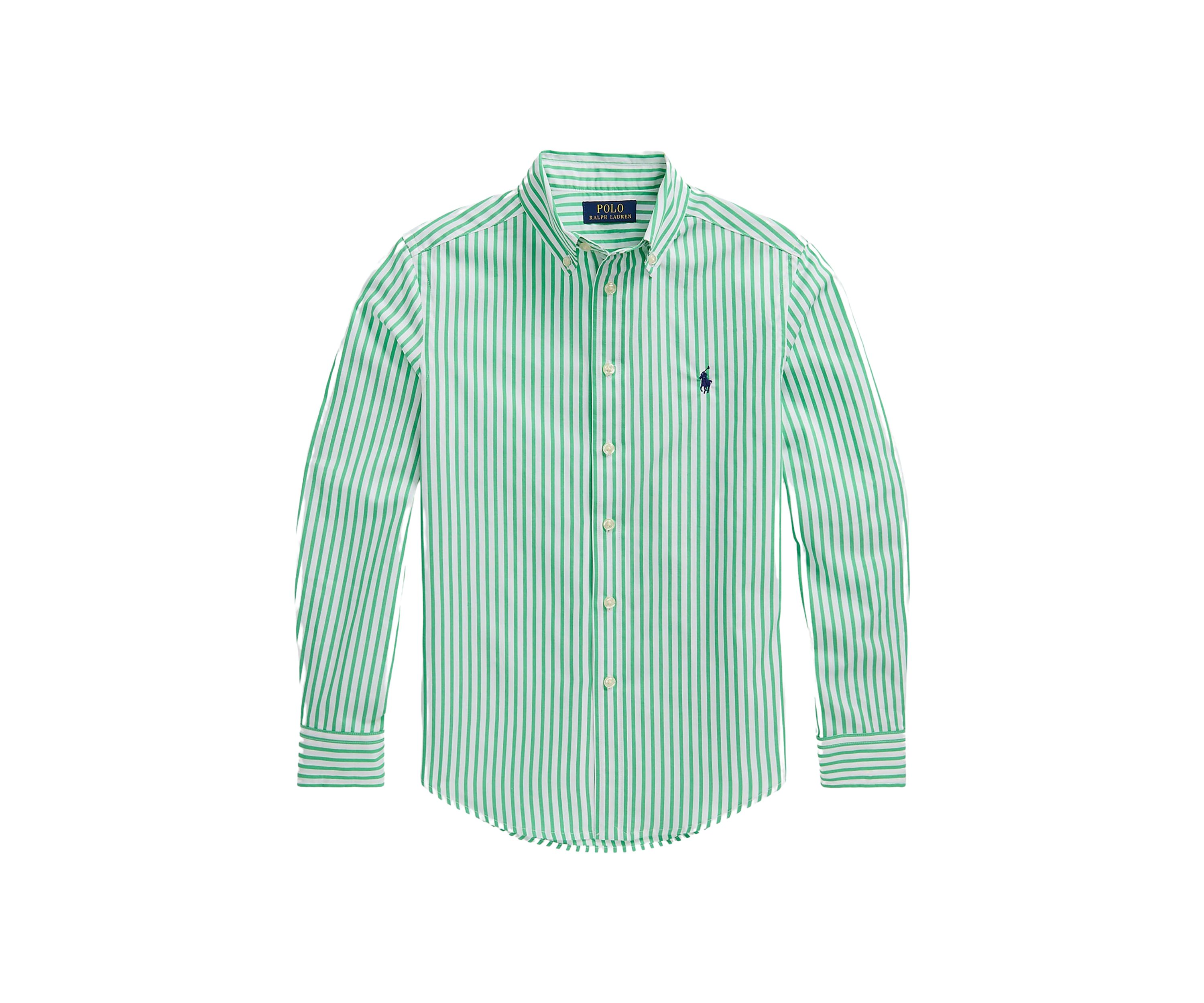 Boys 8-20 Striped Cotton Poplin Shirt
