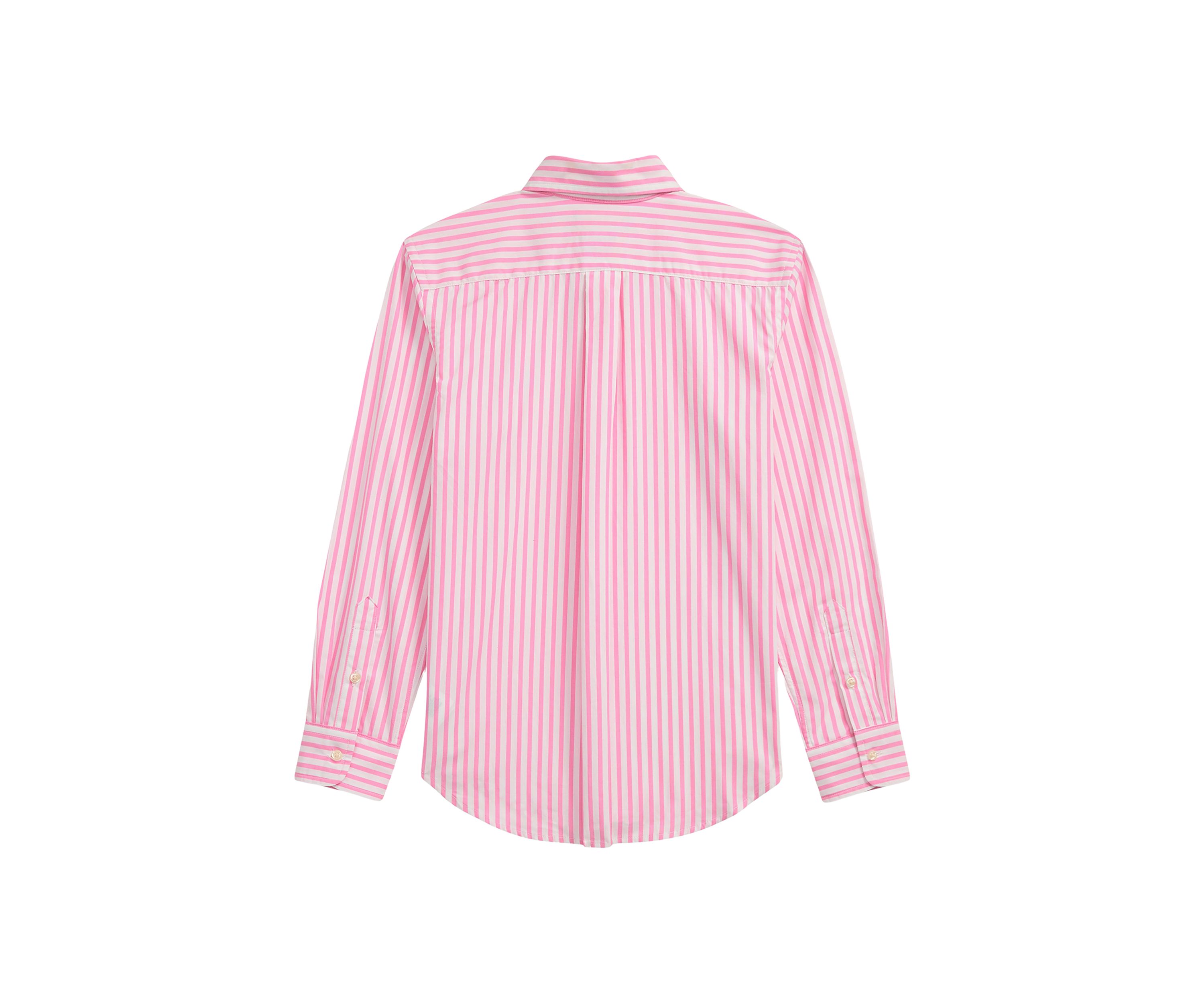 Boys 8-20 Striped Cotton Poplin Shirt