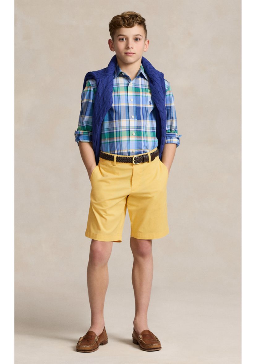 Boys 8-20 Straight Fit Flex Abrasion Twill Short