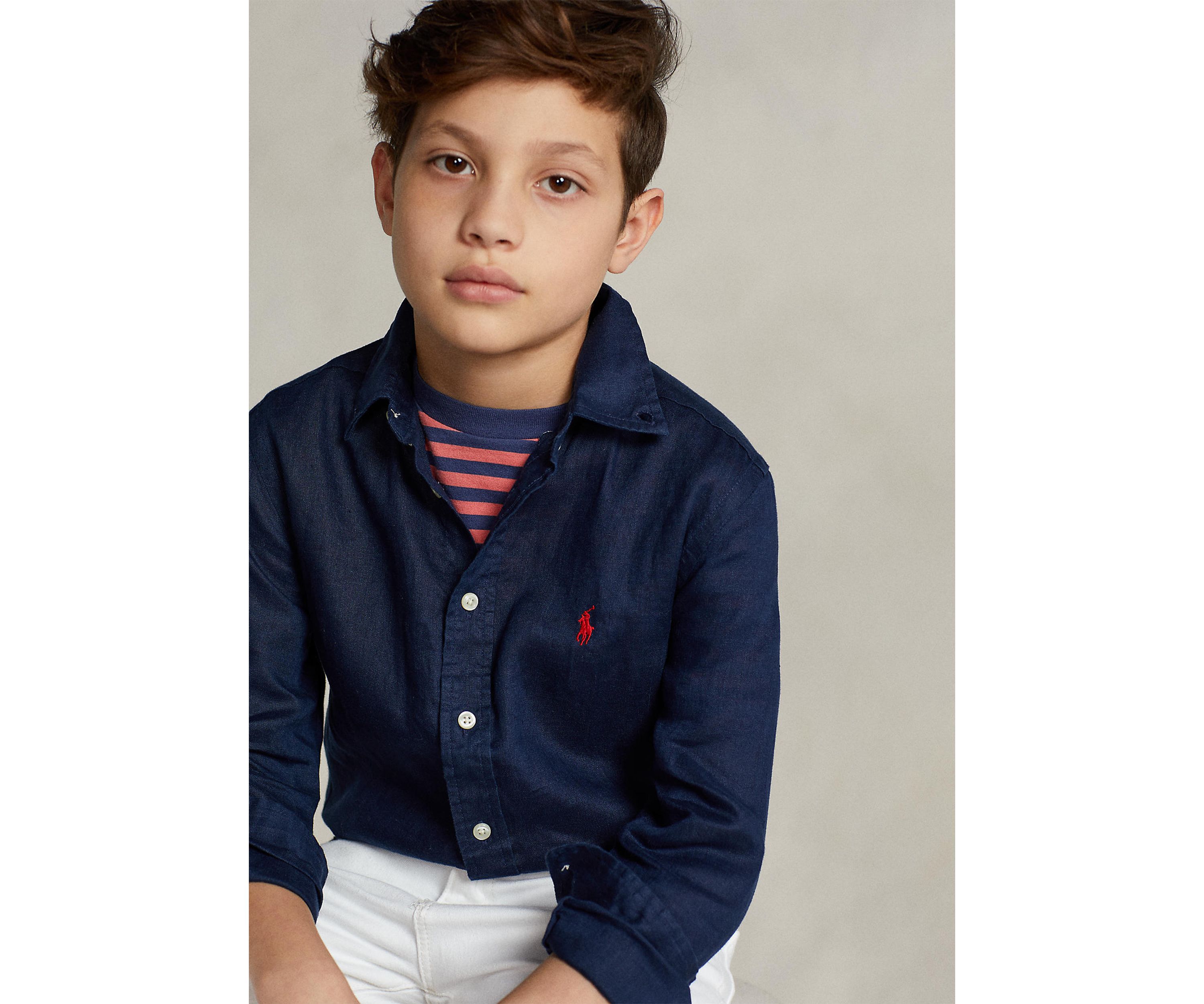Boys 8-20 Linen Shirt