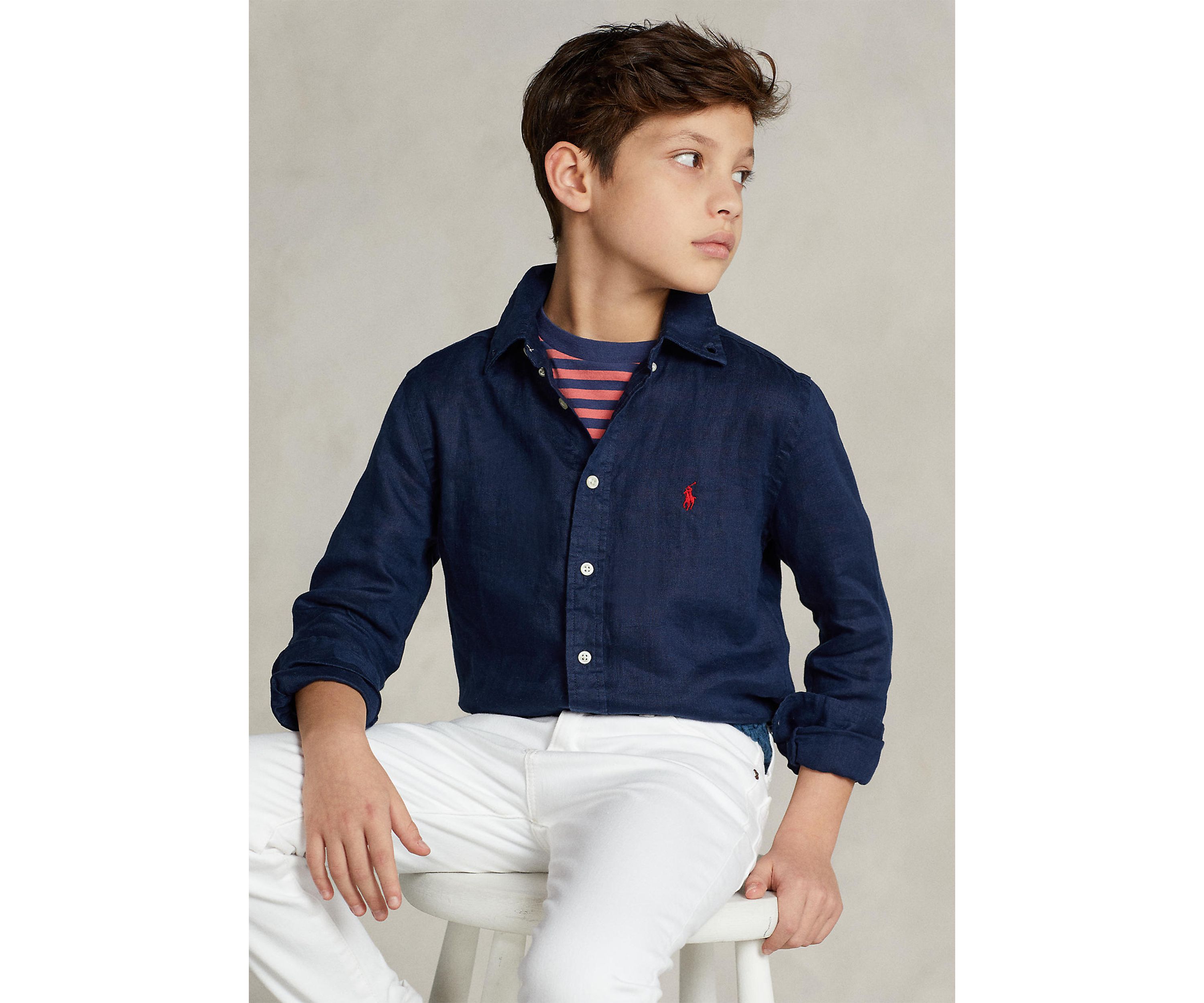 Boys 8-20 Linen Shirt
