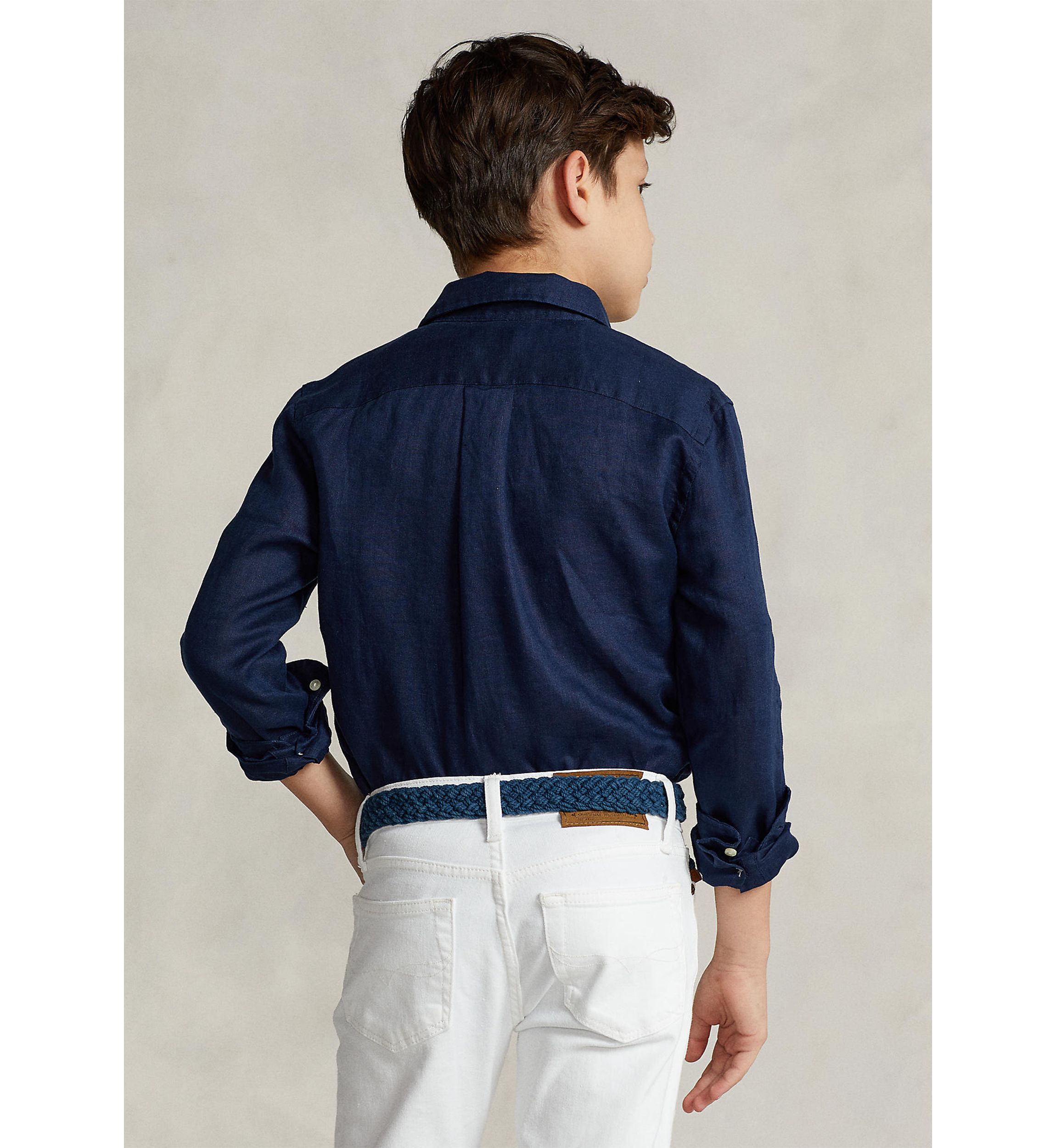 Boys 8-20 Linen Shirt