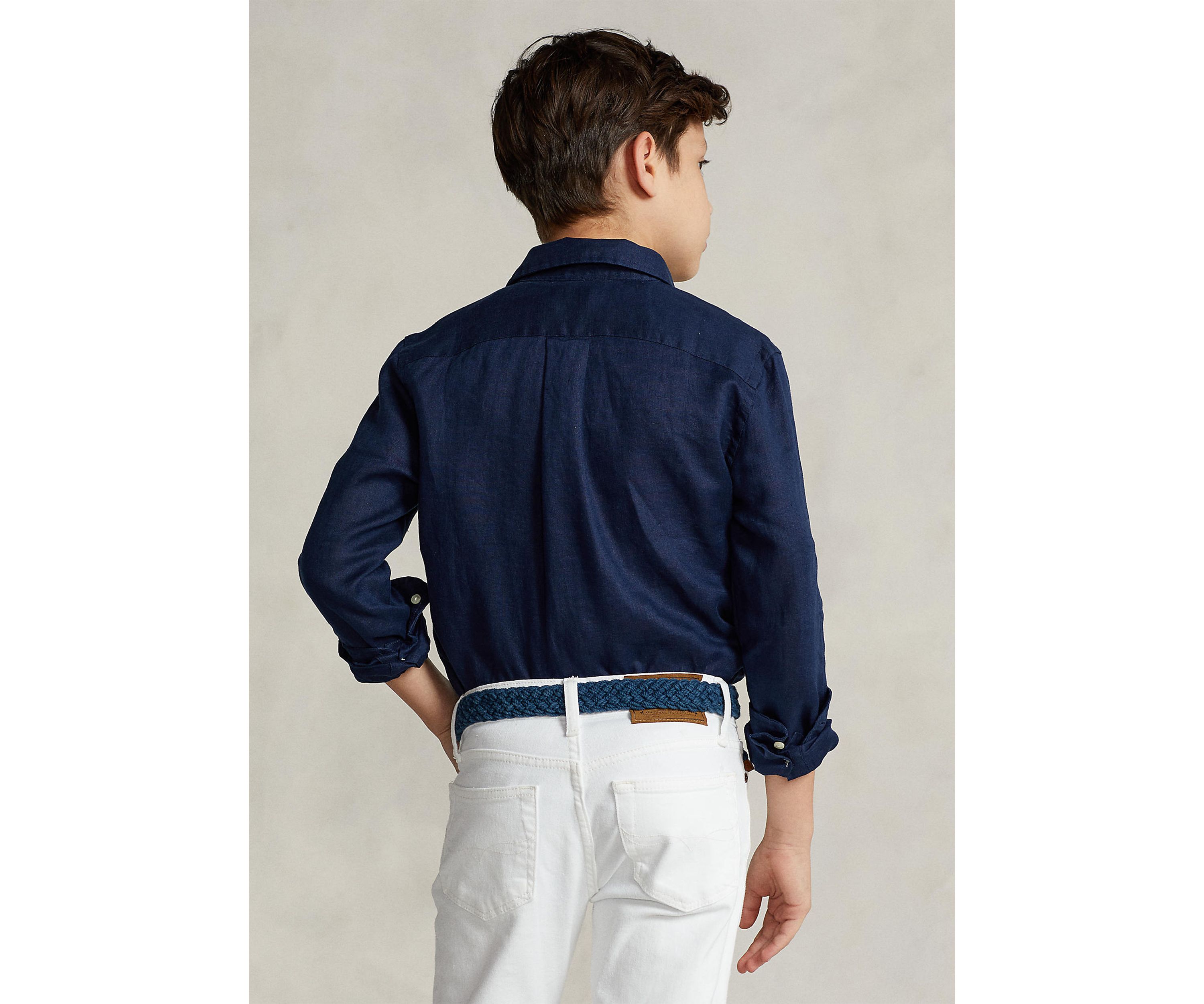 Boys 8-20 Linen Shirt