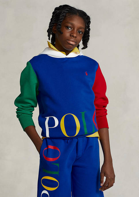 Ralph Lauren Childrenswear Boys 8-20 Logo Double-Knit Hoodie
