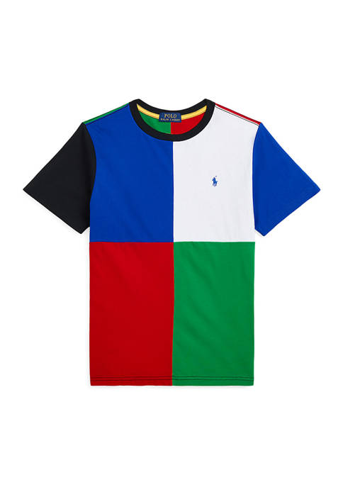 Ralph Lauren Childrenswear Boys 8-20 Color-Blocked Cotton Jersey